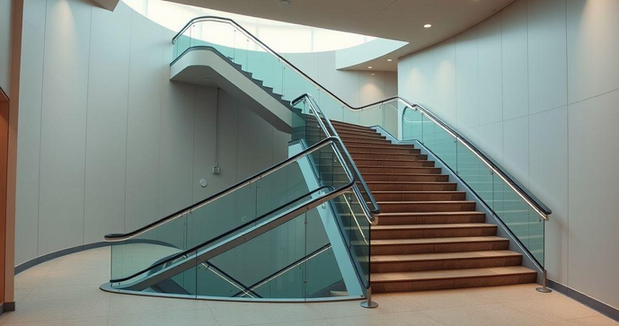 Escada com Corrimão de Vidro: Elegância e Segurança para Seu Espaço
